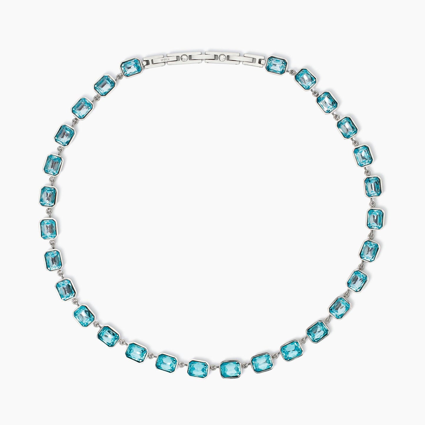Girocollo Kidult Style 01 in Acciaio 316L con Cristalli Azzurri - 851004