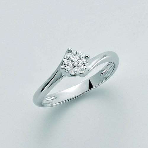 Anello Donna Miluna LID3276: Eleganza e Brillantezza con Diamante da 0,18ct