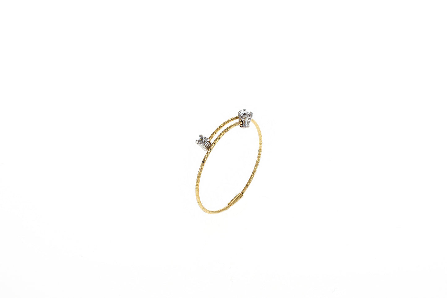 Anello MagicWire Collezione Basic - Oro Giallo 18kt e Diamanti - SKU 430-A-2P-GD-01