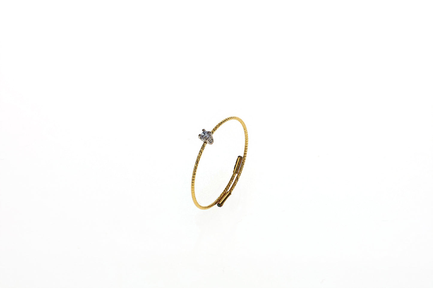 Anello MagicWire Collezione Basic - Oro Giallo 18kt e Diamantino - SKU 431-a-1pgd-01