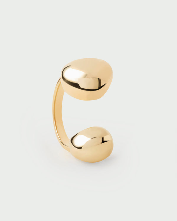 Anello PDPAOLA Gravity in Argento Riciclato con Design Scultoreo | Cod. AN01-D38