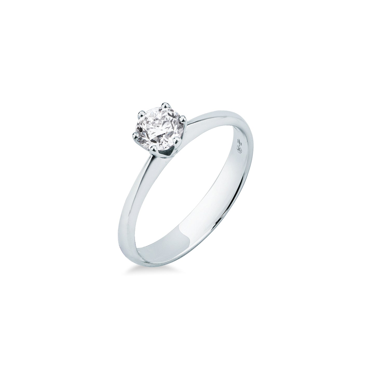 Anello Solitario Mirco Visconti in Oro Bianco 18kt con Diamante Brillante (LF475/50)