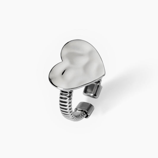 Anello con Cuore Effetto Martellato | Cod. 821002 2