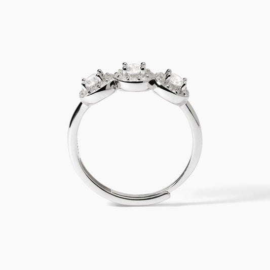 Anello donna MABINA MILANESIENNE in argento con zirconi bianchi - Codice 523368