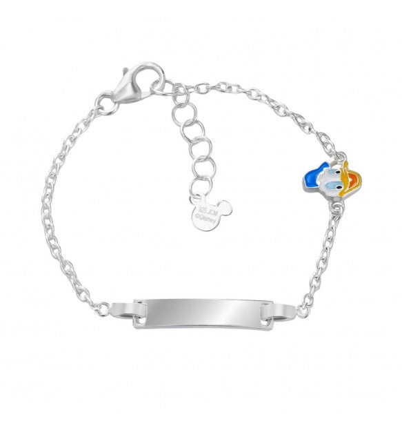 Bracciale Bambina Disney Paperino in Argento con Targa Incidibile - BS00098SL-47.CS