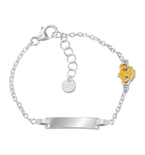 Bracciale Bambina Disney Re Leone in Argento 925 con Targa Incidibile - BS00100SL-47.CS