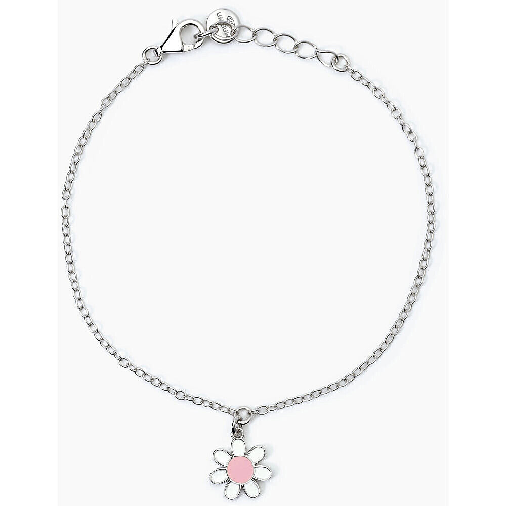 Bracciale Bambini Fiore Rosa in Argento Gioiello Mabina Daisy 533795