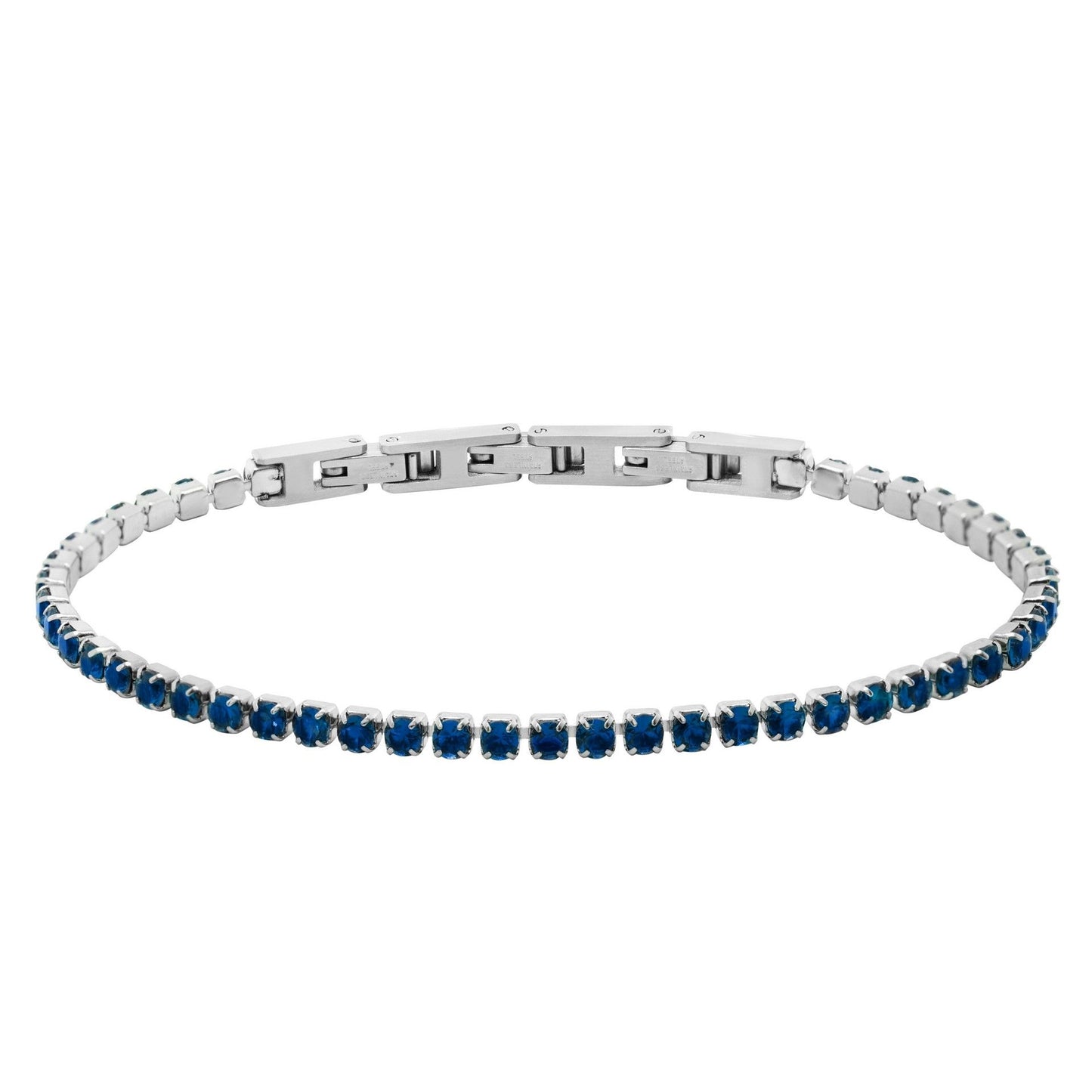 Bracciale Chimiama Gioielli Tennis in Acciaio con Dettagli Zaffiro per Uomo | Cod. 120318