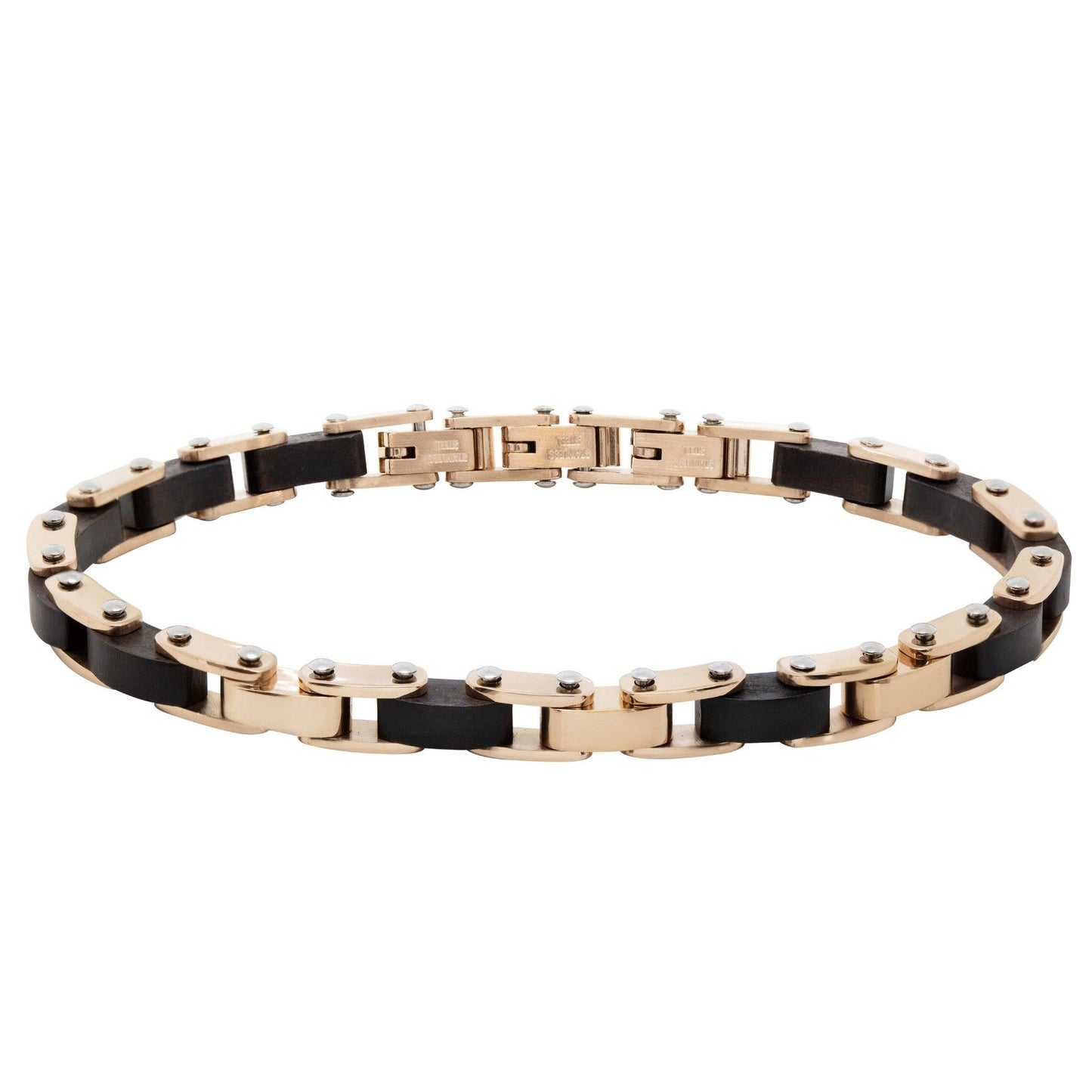 Bracciale Chimiama Gioielli in Acciaio e Legno Nero per Uomo | Cod. 120329