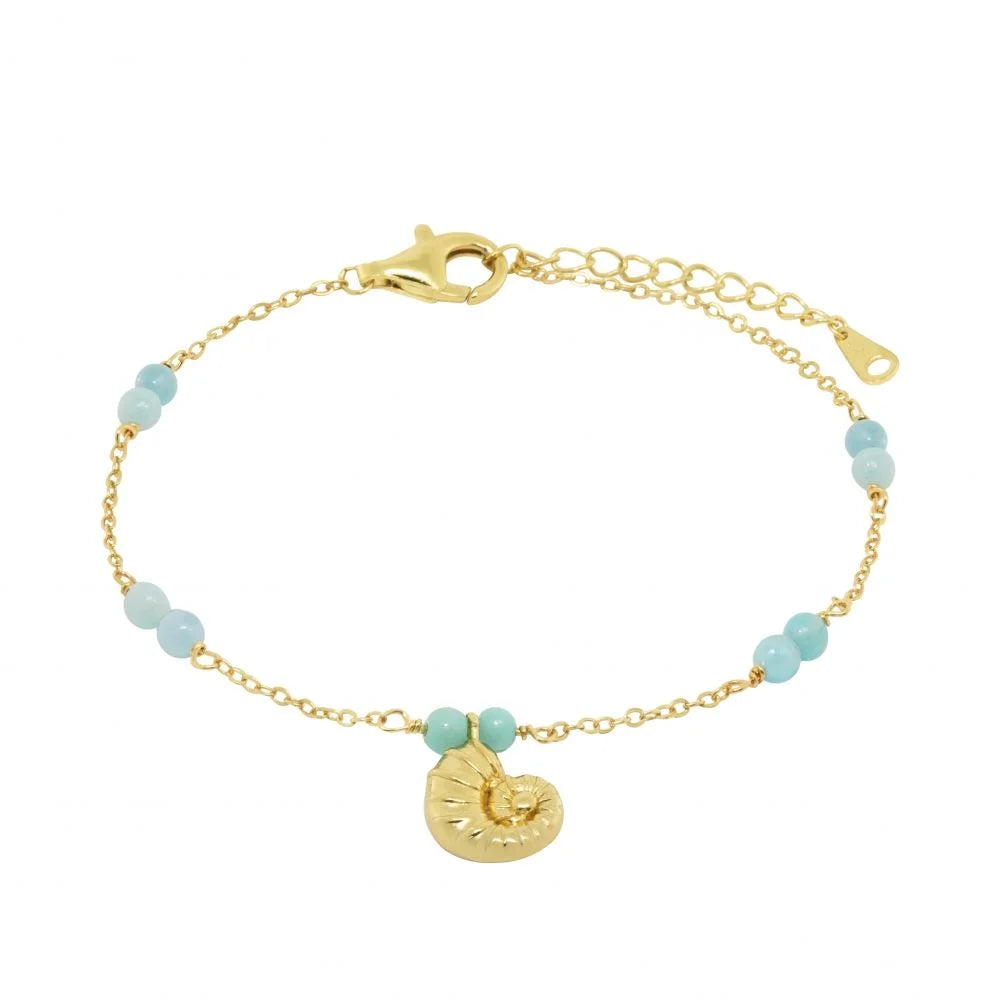 Bracciale Chimiama "Nautilus e Amazzonite" 120509 - Eleganza Marinara