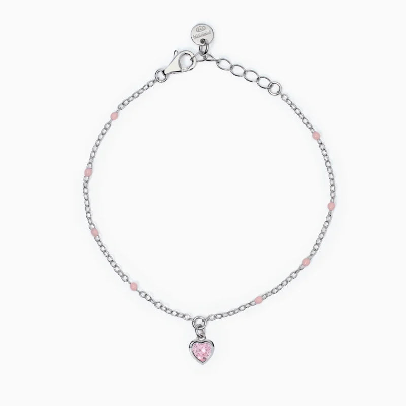 Bracciale Cuore Mabina Junior in Argento e Zirconi 533870