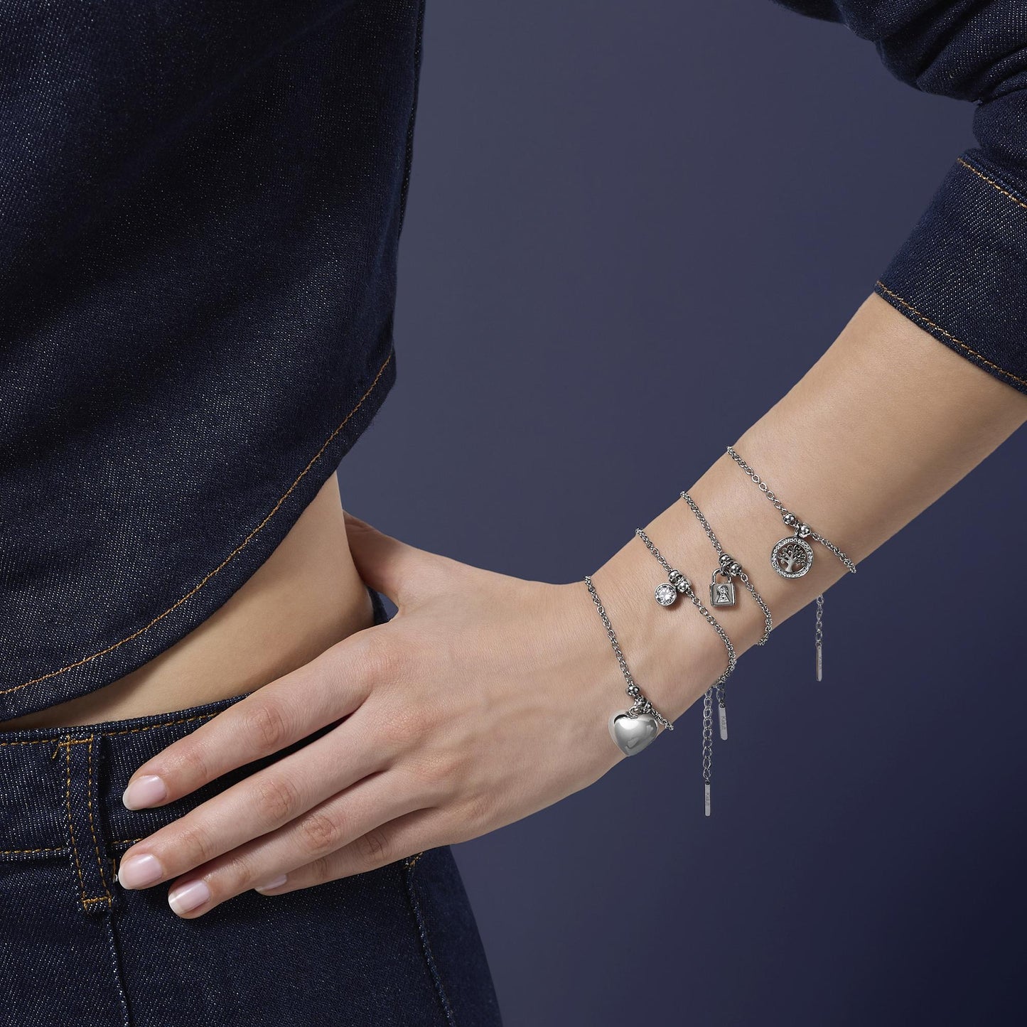 Bracciale Donna Kidult ALBA Componibile in Acciaio - 732345