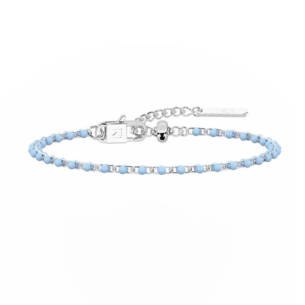 Bracciale Donna Kidult By You Pop Corn in Acciaio e Smalto Acquamarina 732397