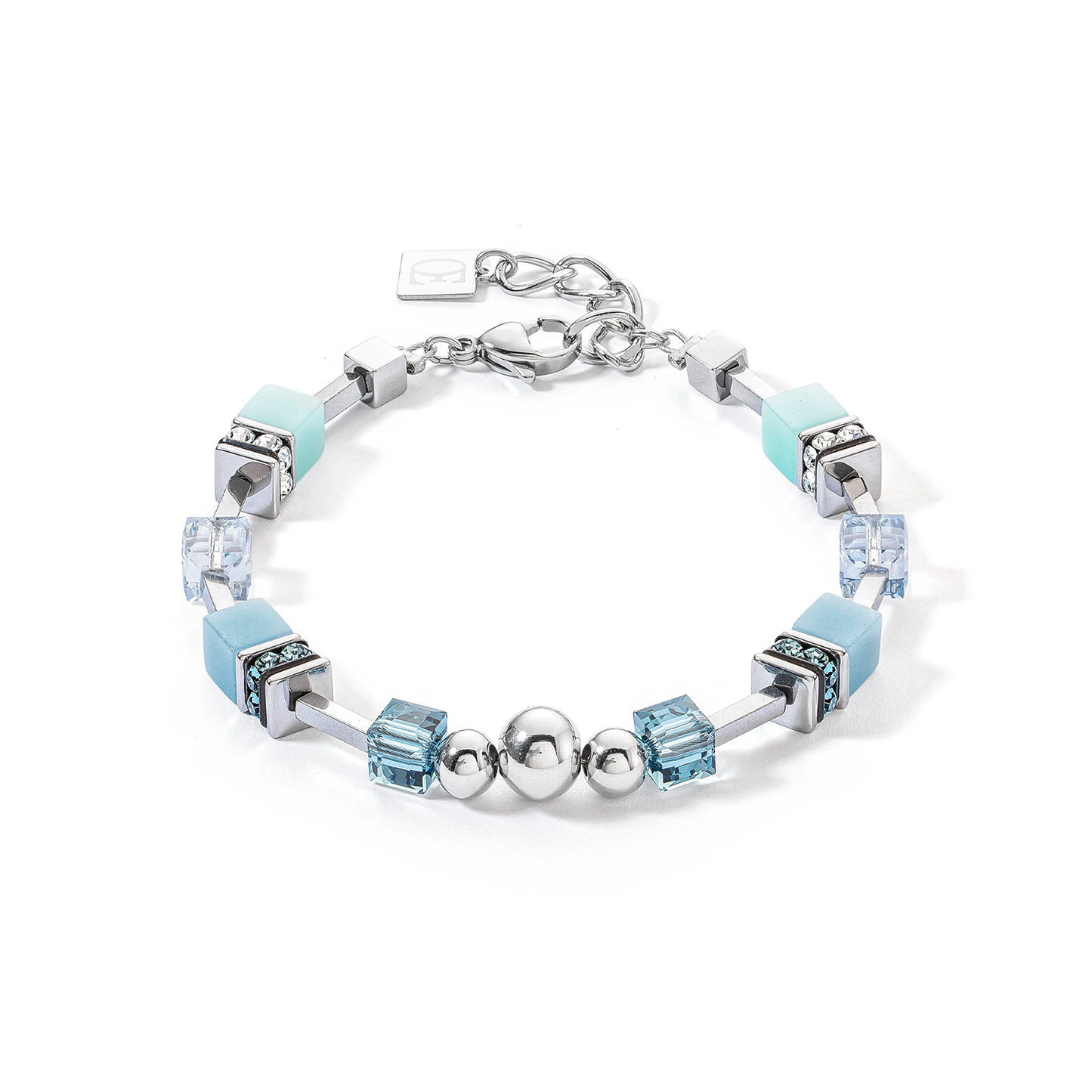 Bracciale GeoCUBE® Fusion Spheres Blu Ghiacciaio 4082/30-0720