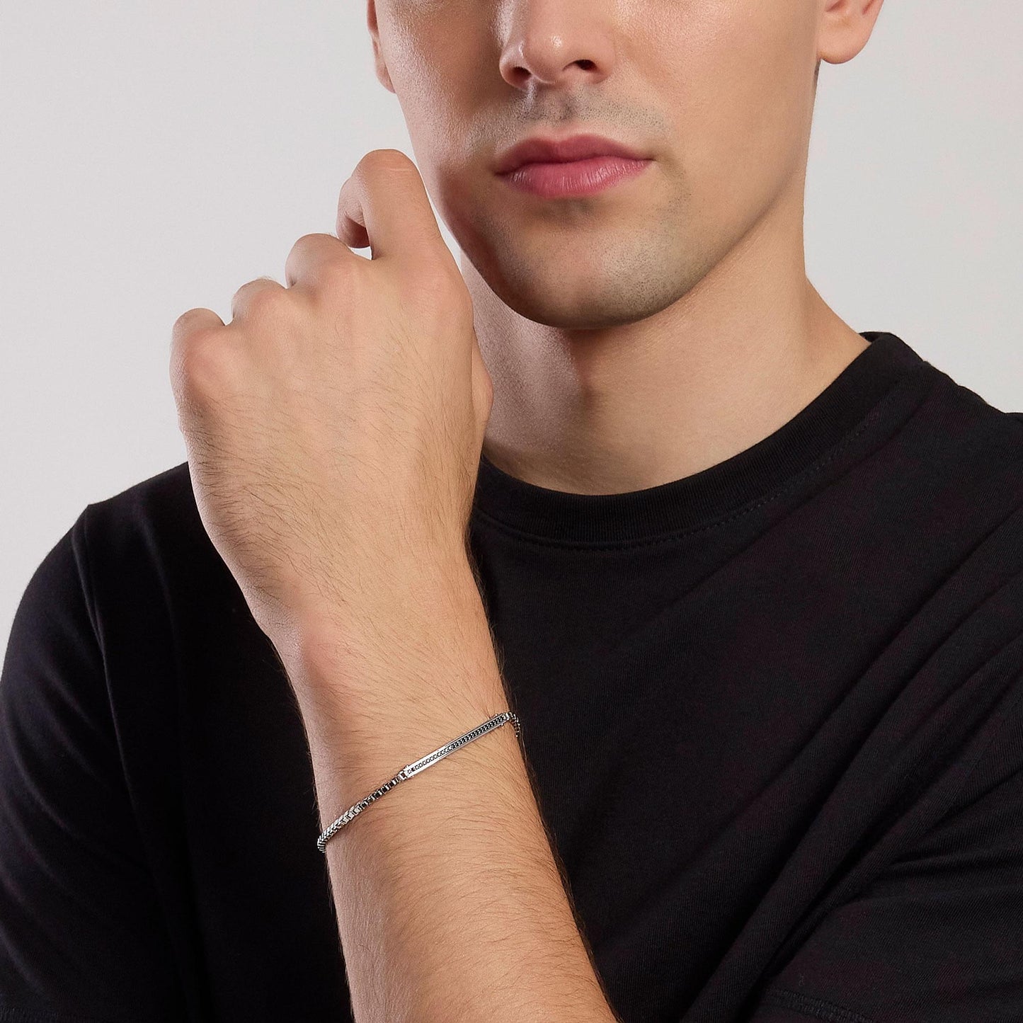 Bracciale Mabina Cosmopolitan in Argento 925 Rodiato con Dettagli Oro Rosa - 533974 4