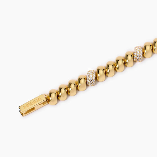 Bracciale Mabina Dream Season in Argento 925 Placcato Oro con Zirconi - 533943-17 2