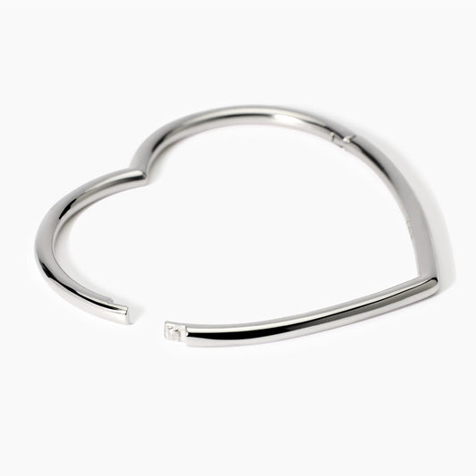 Bracciale Rigido a Cuore in Acciaio Kidult Style 15 - 831049
