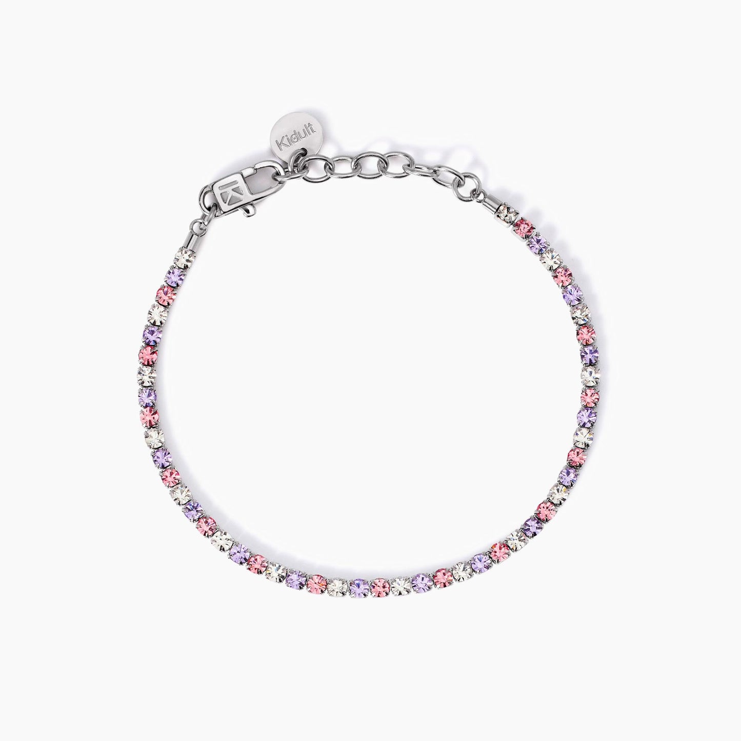 Bracciale Tennis Kidult Style 11 in Acciaio 316L con Cristalli Bicolore - 831018