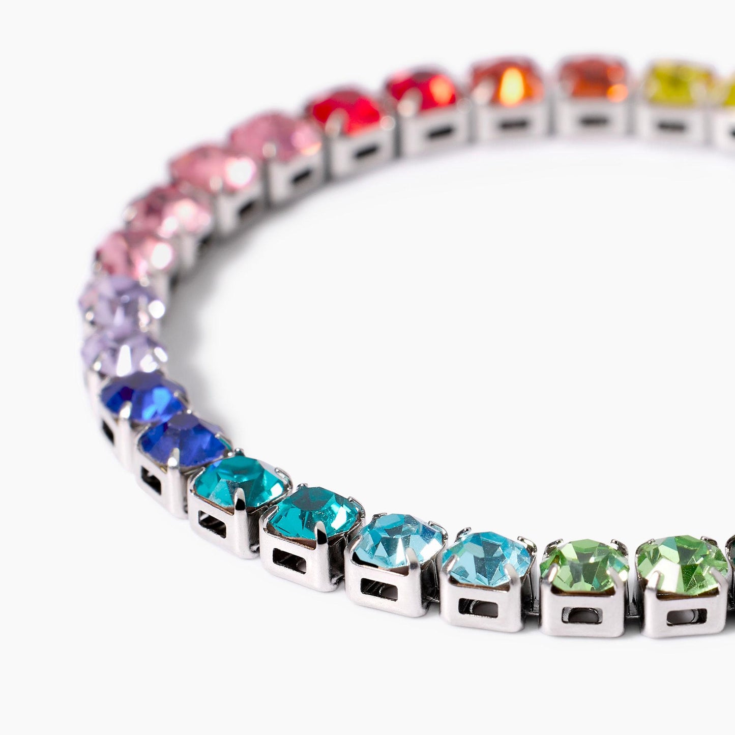 Bracciale Tennis Kidult Style 12 in Acciaio 316L con Cristalli Multicolor - 831024 3
