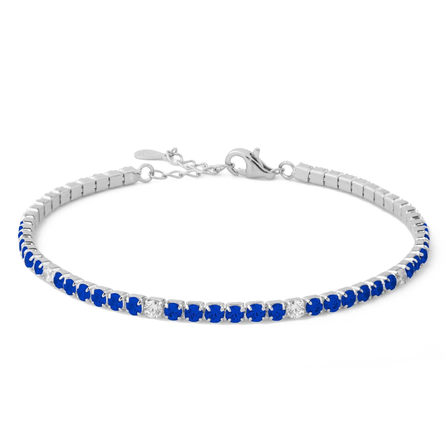 Bracciale Tennis "Tennis Lover" 120213 - Bicolore Zaffiro Zircone - Chi mi ama