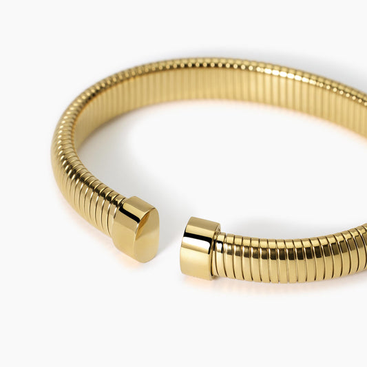 Bracciale Tubogas in Acciaio Dorato Kidult - 831054