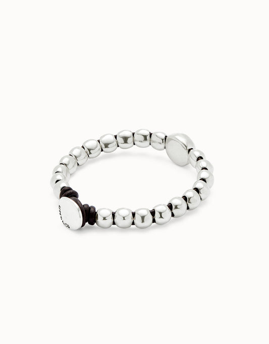 Bracciale UNOde50 Ser Intrépida a Sfere Placcate Argento Sterling