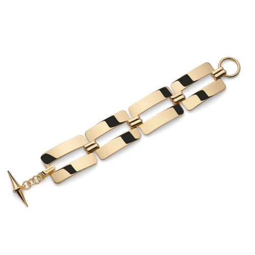 Bracciale Unoaerre Dinamica Dorato con Maxi Maglie 2647