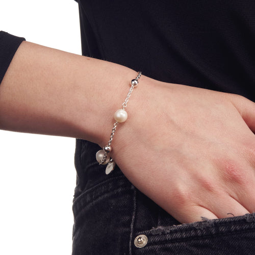 Bracciale Unoaerre Dorato con Cuore e Sfere 1313