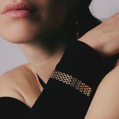 Bracciale Unoaerre Panther in Bronzo Dorato da Donna – 2207