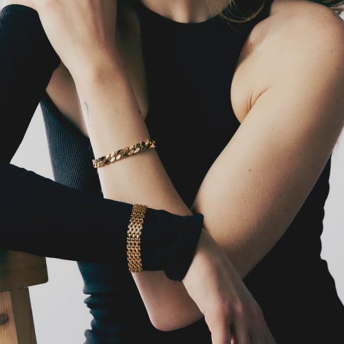 Bracciale Unoaerre Panther in Bronzo Dorato da Donna – 2207