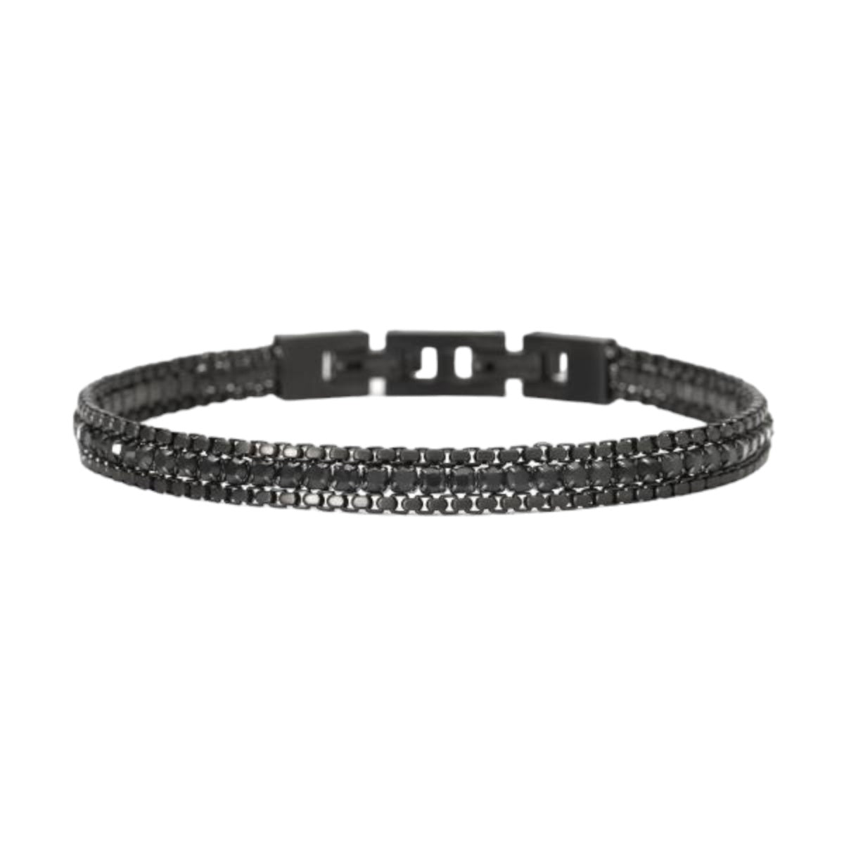 Bracciale Uomo 2 Jewels Gioielli Acciaio Nero 232485