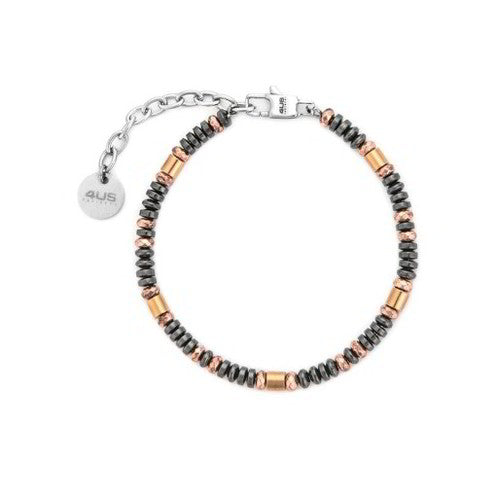 Bracciale Uomo 4US Cesare Paciotti - Acciaio con Biglie Brunite e Rosate (4UBR7817)