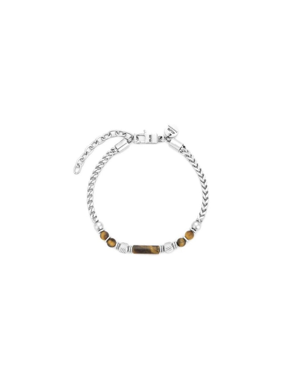 Bracciale Uomo 4US Cesare Paciotti - Acciaio e Occhio di Tigre 4UBR7806