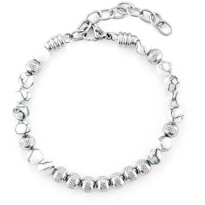 Bracciale Uomo 4US Cesare Paciotti in Acciaio con Pietre Naturali e Aulite - 4UBR6752