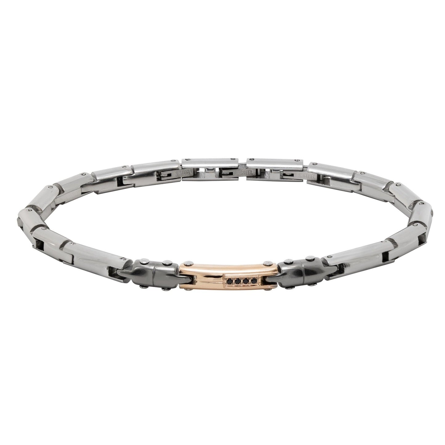 Bracciale Uomo Chimiama Gioielli in Acciaio PVD Oro Rosa e Gunmetal | Cod. 120347