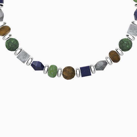 Bracciale Uomo Kidult Energia | Sogni in Acciaio e Pietre Multicolor - 732372