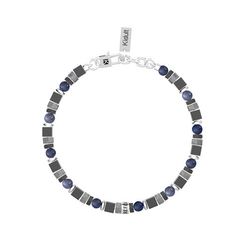 Bracciale Uomo Kidult "Famiglia è Amore" in Acciaio e Pietre Multicolor - 732376