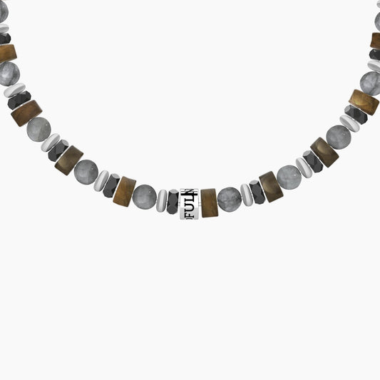 Bracciale Uomo Kidult Mindfulness in Acciaio e Pietre Multicolor - 732375