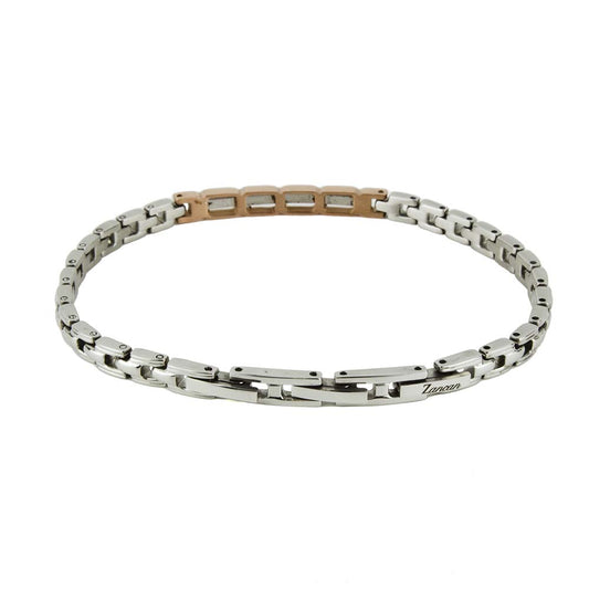 Bracciale Zancan Uomo Hiteck Acciaio Spinelli UHB007