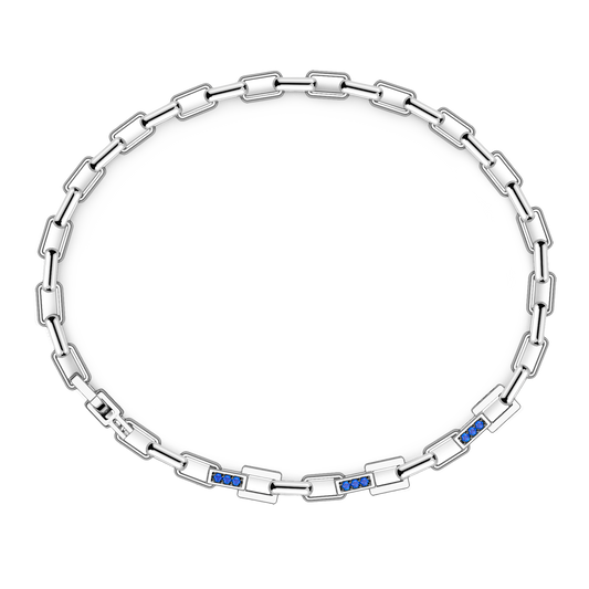 Bracciale in Argento con Pietre Blu ESB319-BL