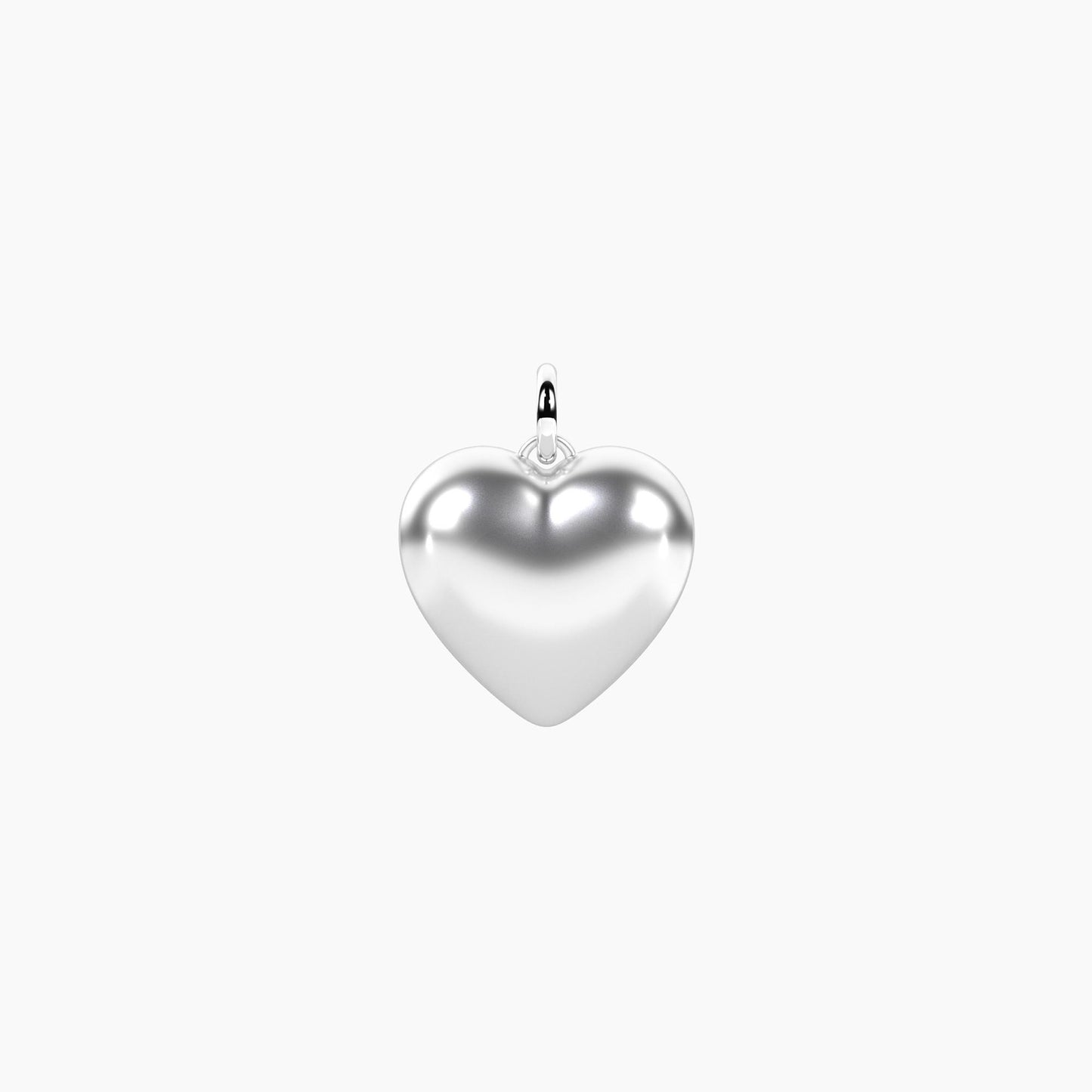 Charm Cuore Bombato in Acciaio Kidult 741157 – Cuore Mio