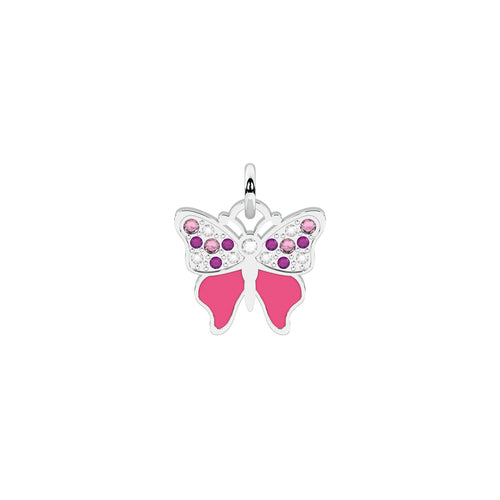 Charm Kidult By You Farfalla Smaltata con Cristalli Rosa 741221