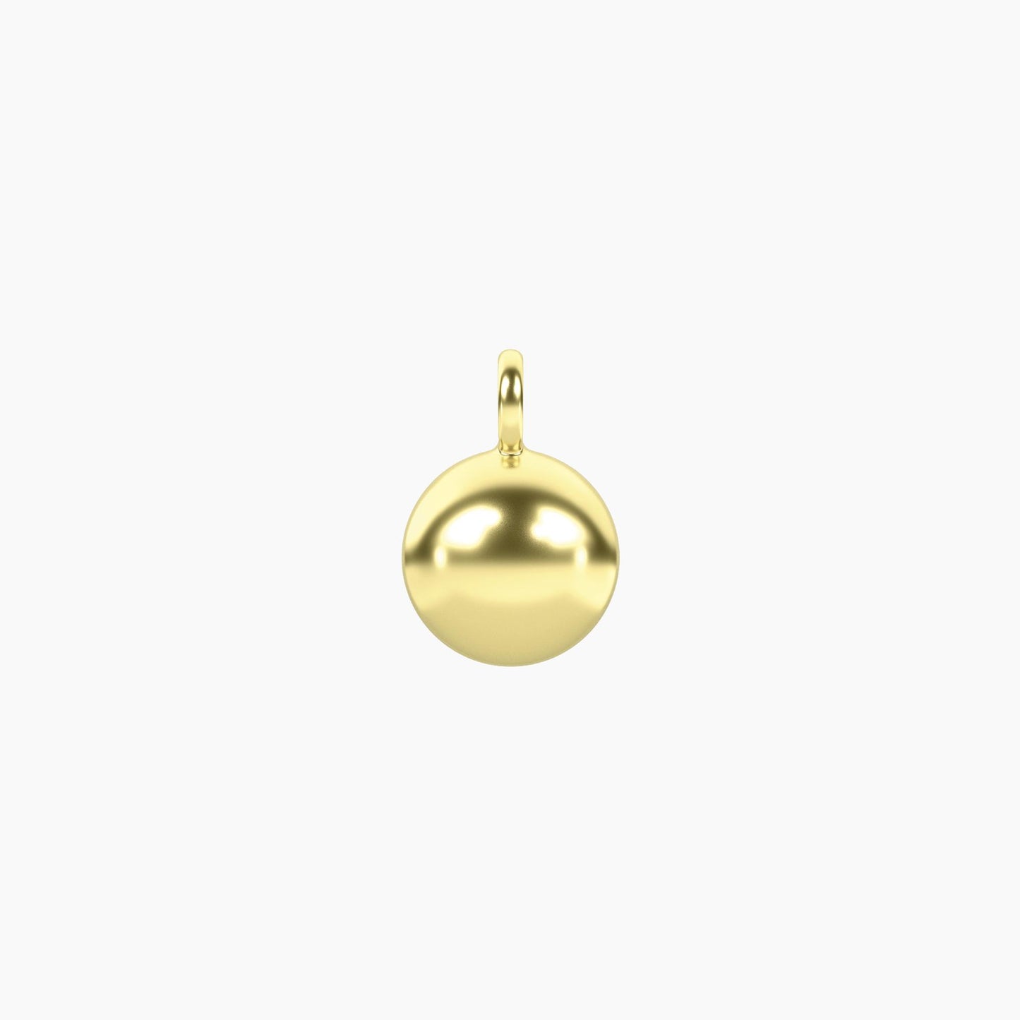 Ciondolo tridimensionale a sfera Kidult in acciaio silver lucido per personalizzazione bracciali e collane componibili - Alfano Gioielli Gioielleria Palermo.