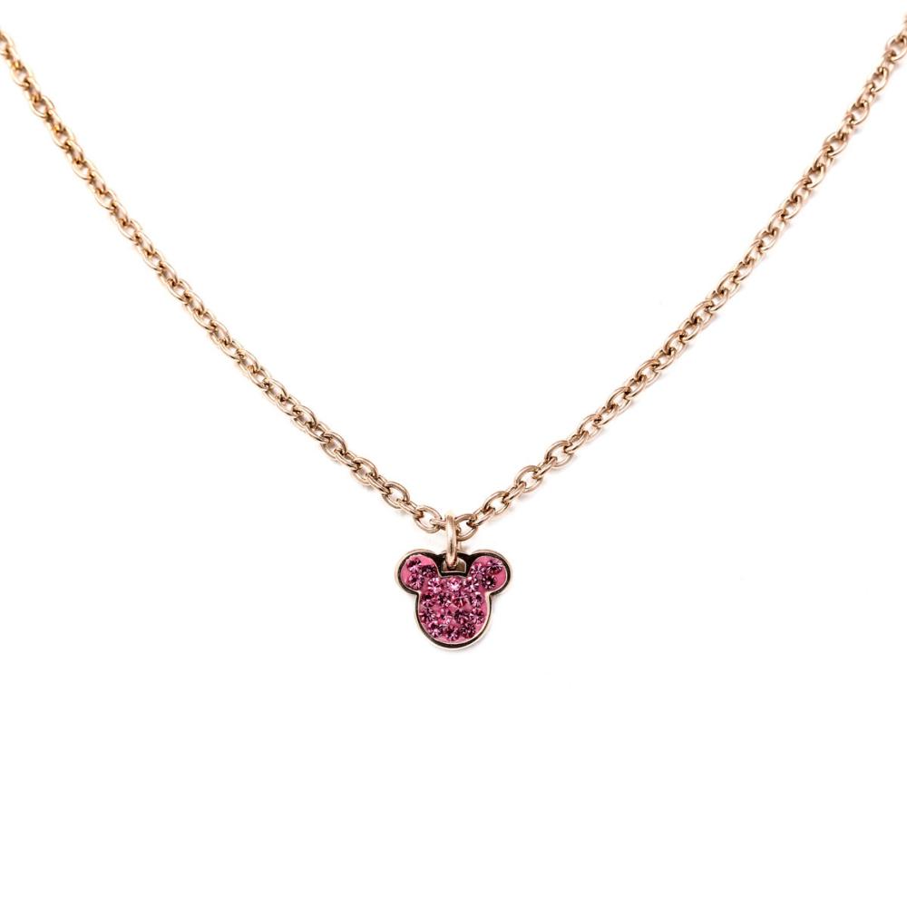 Collana Bambina Disney Mickey con Zirconi Rosa - N600581PRPL-B.CS