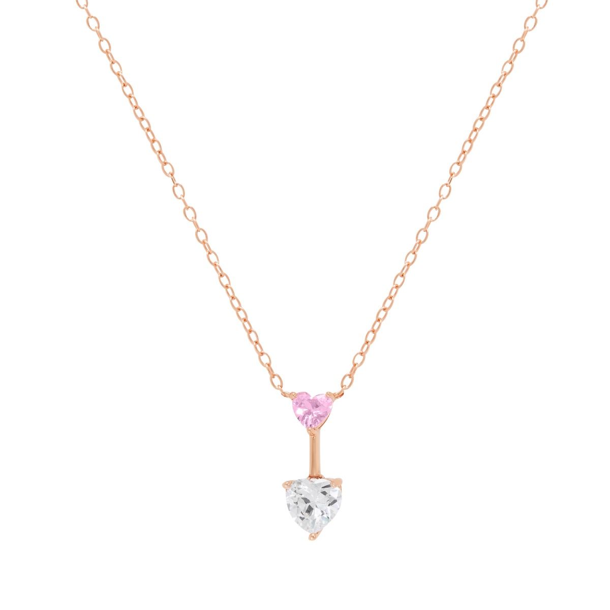 Collana CHI MI AMA in Argento con Pietra Color Kunzite | Cod. 130160