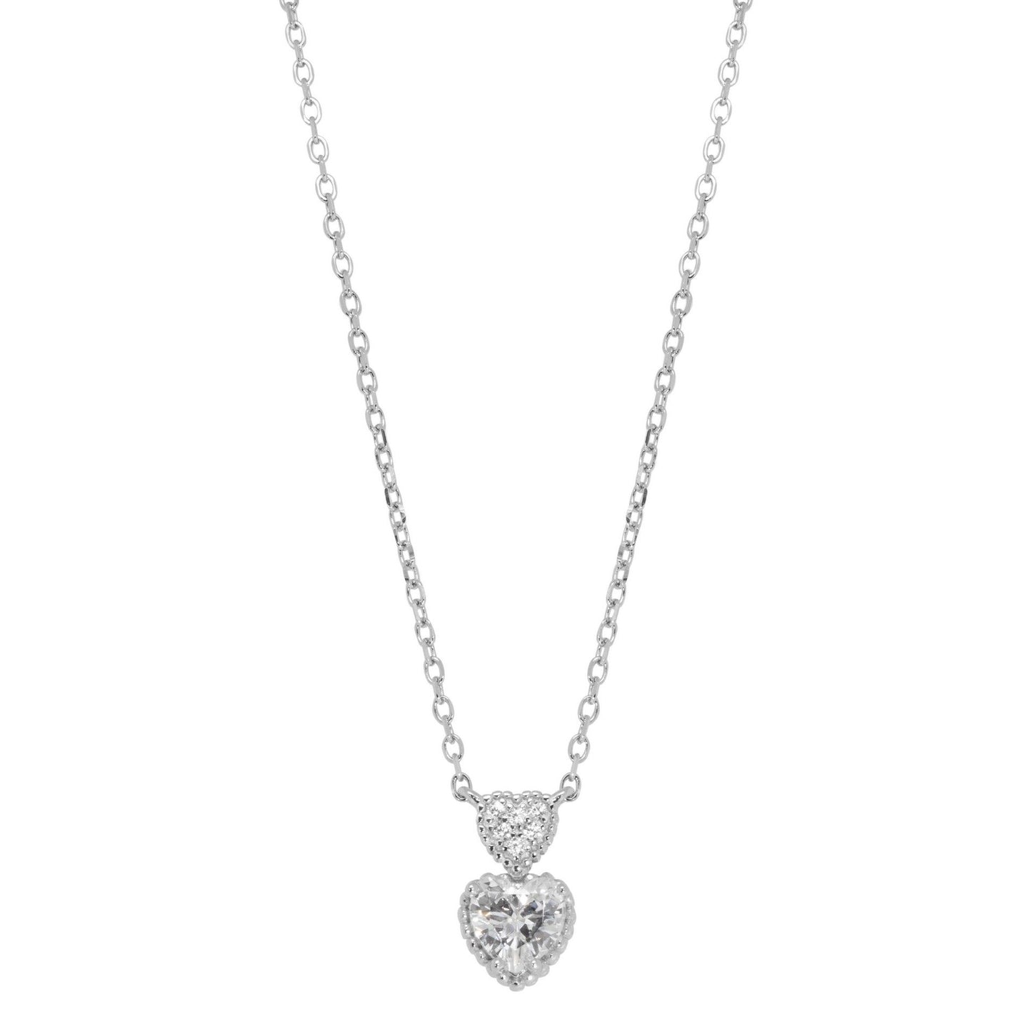 Collana Chimiama Gioielli in Argento 925 con Cuori e Pavé | Cod. 130217