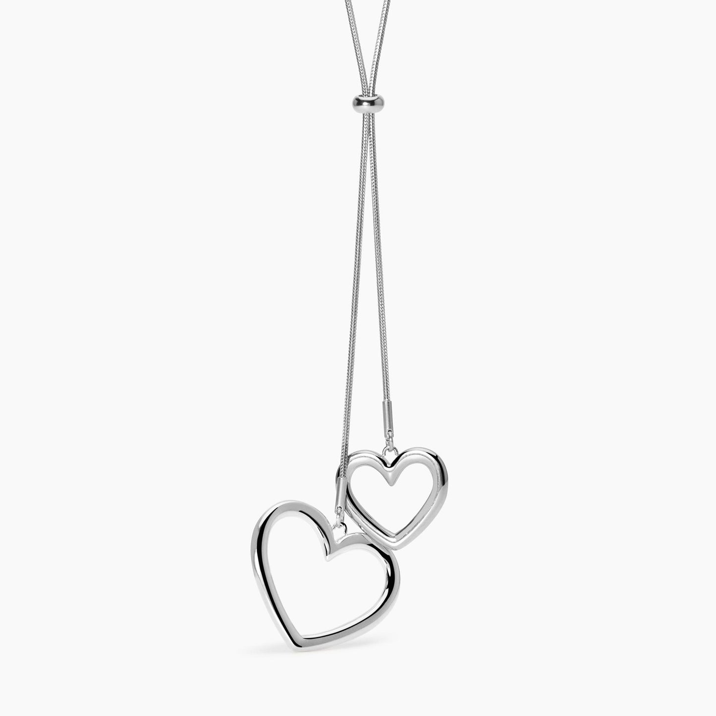 Collana Kidult Style 15 con Catena Snake e Cuori - 851024