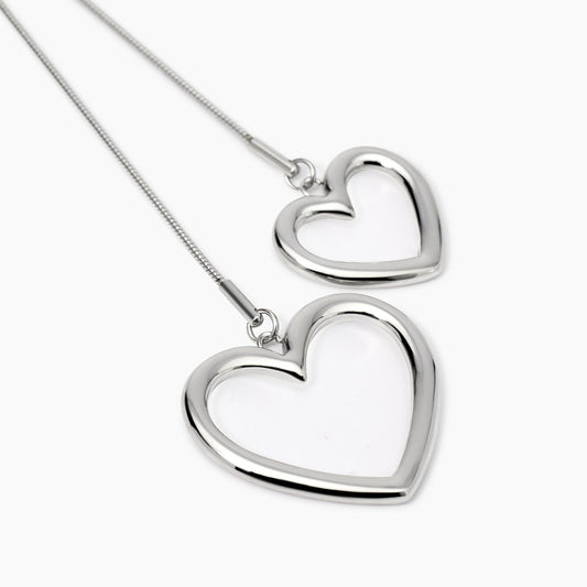 Collana Kidult Style 15 con Catena Snake e Cuori - 851024