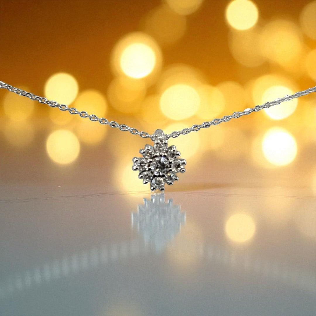 Collana Lucciole con Diamanti in Oro Bianco 18KT - CIOFREEZE/2