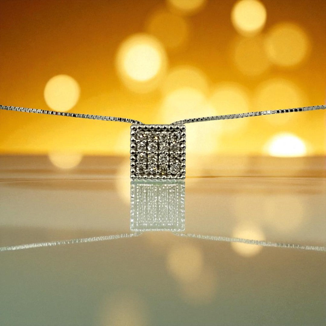 Collana Lucciole con Diamanti in Oro Bianco 18KT - CIOGEO/Q